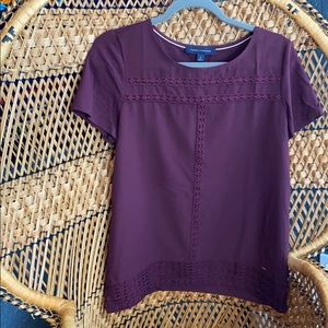 Maroon Tommy Hilfiger blouse